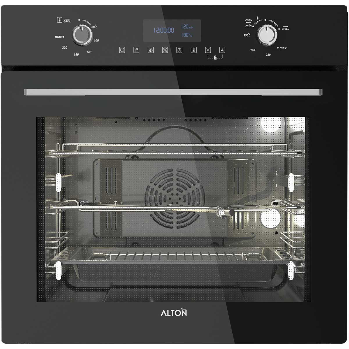 فر توکار آلتون مدل V210 عرض 60 خرید فر آلتون مدل V210